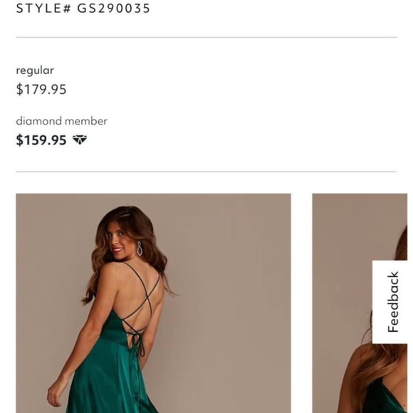 Galina Signature Collection Bridesmaid Dress-size 6 in the color sand - Picture 4 of 4